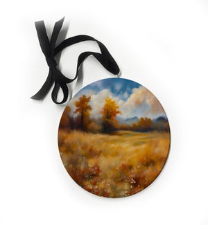 Autumn Field With Trees Ornament